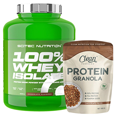 Scitec Whey Isolate 2000 Gr + Clean Powders Protein Granola Kombinasyonu