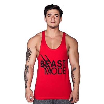 Supplementler.com Beast Mode Fitness Atleti Kırmızı