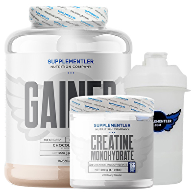 Supplementler.com Gainer 3000 Gr + Creatine 500 Gr Kombinasyonu
