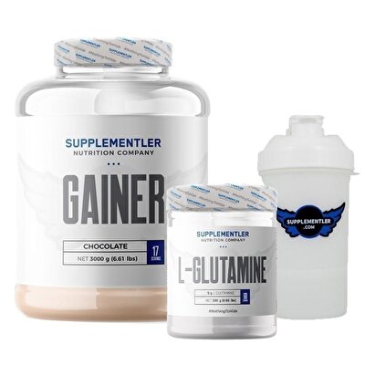 Supplementler.com Gainer 3000 Gr + Glutamine 300 Gr Kombinasyonu