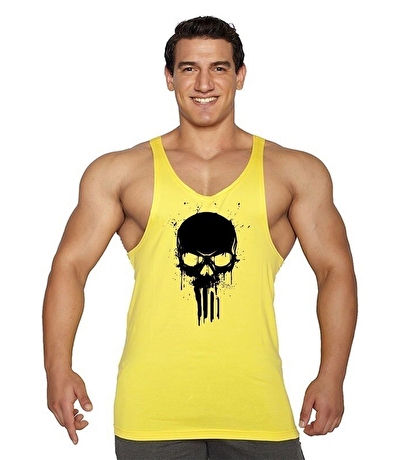 Supplementler.com Skull Fitness Atleti Sarı