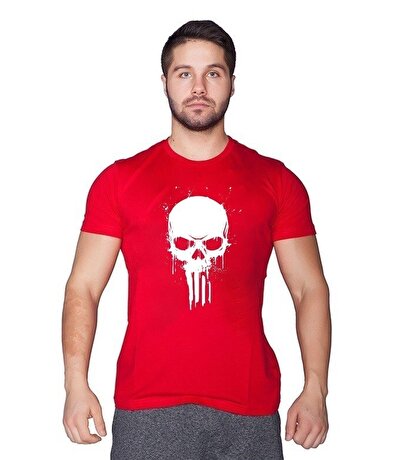 Supplementler.com Skull T-Shirt Kırmızı