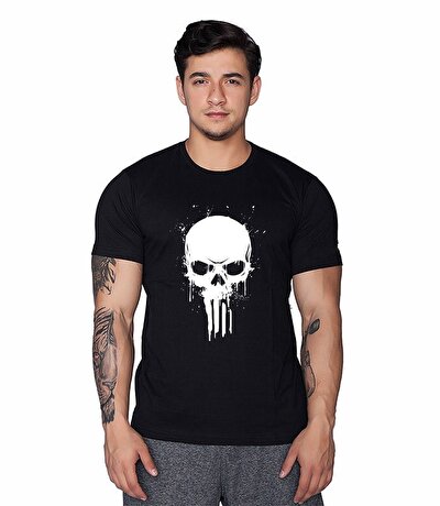Supplementler.com Skull T-Shirt Siyah