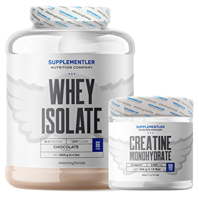 Supplementler.com Whey Isolate 2000 Gr + Creatine (Creapure®) Kombinasyonu
