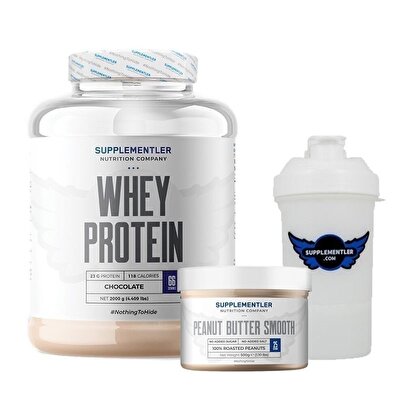 Supplementler.com Whey Protein 2000 Gr + Yer Fıstığı Ezmesi 500 Gr Kombinasyonu