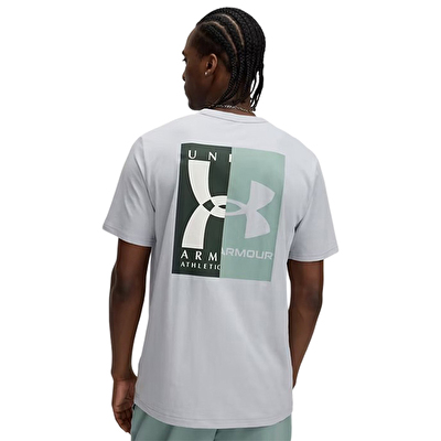 Under Armour 60/40S Evol Logo Kısa Kollu T-Shirt Gri