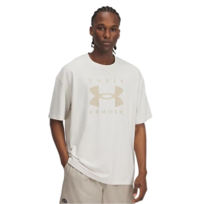 Under Armour Heavyweight Oversize Kısa Kollu T-Shirt Beyaz