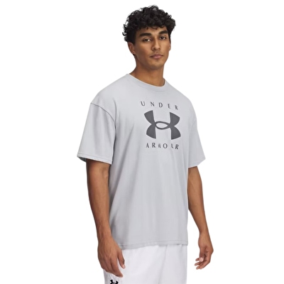 Under Armour Heavyweight Oversize Kısa Kollu T-Shirt Gri