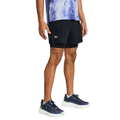 Under Armour Launch 5'' 2 In 1 Şort Siyah
