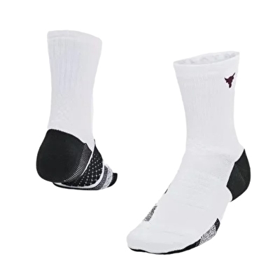 Under Armour Project Rock ArmourDry Playmaker Çorap Beyaz