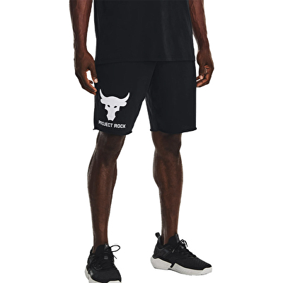 Under Armour Project Rock Brahma Bull Terry Şort Siyah