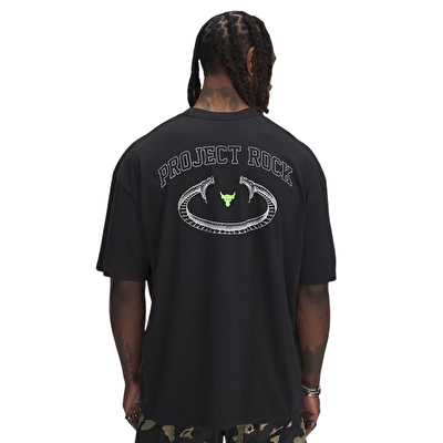 Under Armour Project Rock Heavyweight Kısa Kollu T-Shirt Siyah