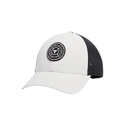 Under Armour Project Rock Trucker Şapka Beyaz Siyah