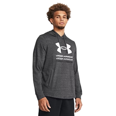 Under Armour Rival Terry Graphic Kapüşonlu Sweatshirt Gri