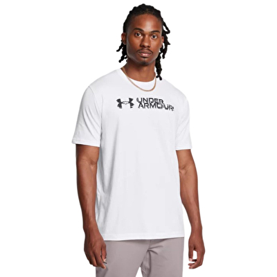 Under Armour Sliced Wordmark Kısa Kollu T-Shirt Beyaz