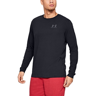 Under Armour Sportstyle Left Chest Long Uzun Kollu T-Shirt Siyah