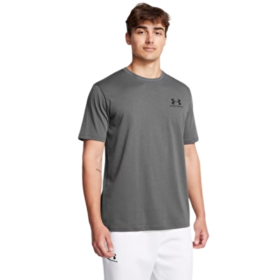 Under Armour Sportstyle Left Chest T-Shirt Gri Siyah