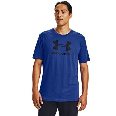 Under Armour Sportstyle Logo T-Shirt Mavi Siyah