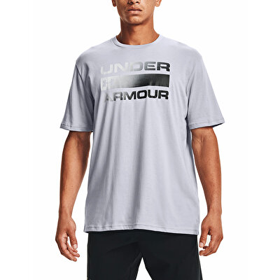 Under Armour Team Issue Wordmark Kısa Kollu T-Shirt Gri Siyah