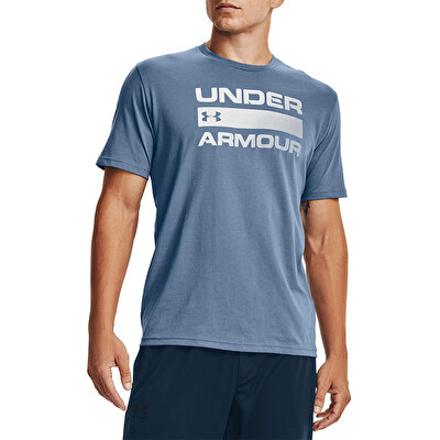 Under Armour Team Issue Wordmark Kısa Kollu T-Shirt Mavi Gri