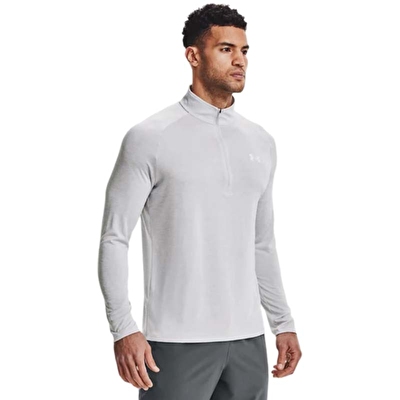Under Armour Tech 1/2 Zip Yarım Fermuarlı Sweatshirt Açık Gri