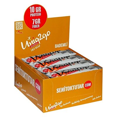 Uniq2go Chocodark Protein Bar 50 Gr 16 Adet