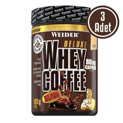 Weider Deluxe Whey Coffee 908 Gr 3 Adet
