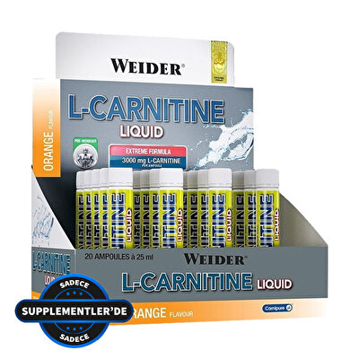 Weider L-Carnitine Liquid 3000 Mg 20 Ampul