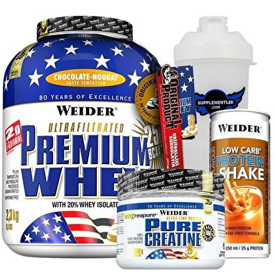 Weider Premium Whey + Pure Creatine + Protein Shake Kombinasyonu