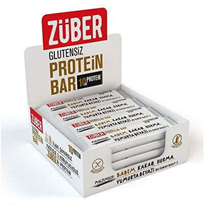 Züber Glutensiz Protein Bar 35 Gr 12 Adet