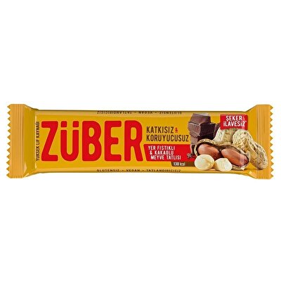 Züber Yer Fıstıklı & Kakaolu Meyve Tatlısı 40 Gr 1 Adet