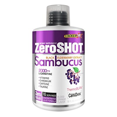 Zero Shot Sambucus 2000 Mg L-Carnitine 480 mL